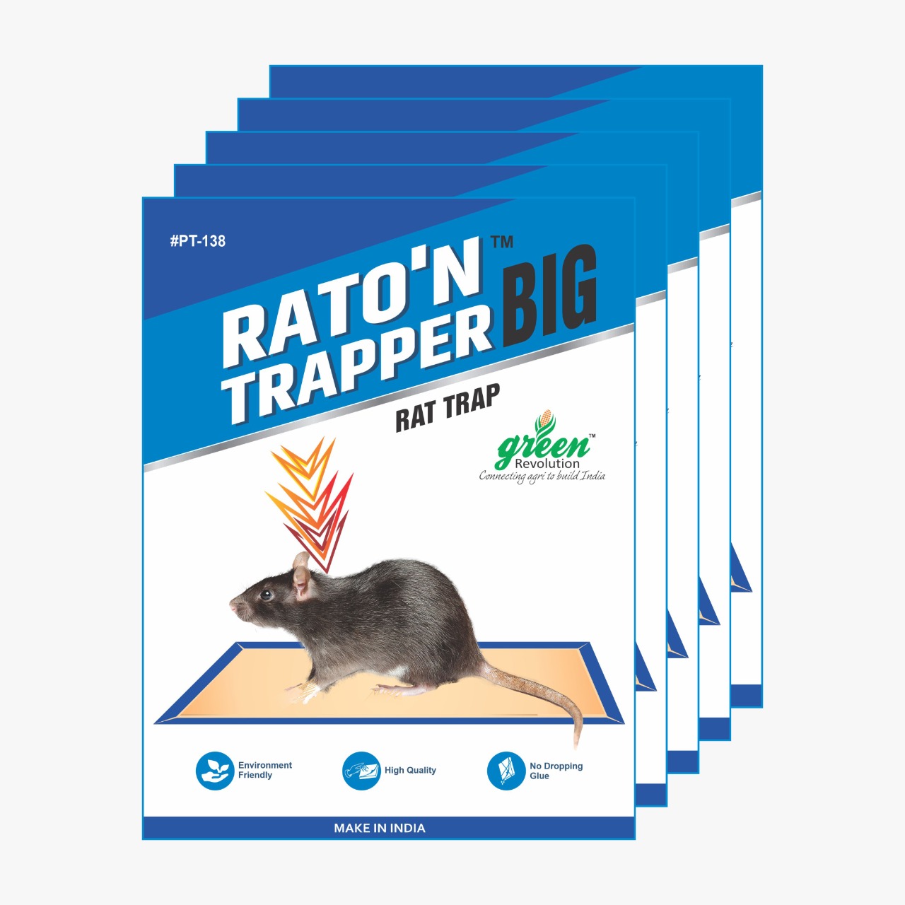 Big Rat Trap/ Mouse Glue Trap (Pack of 5)