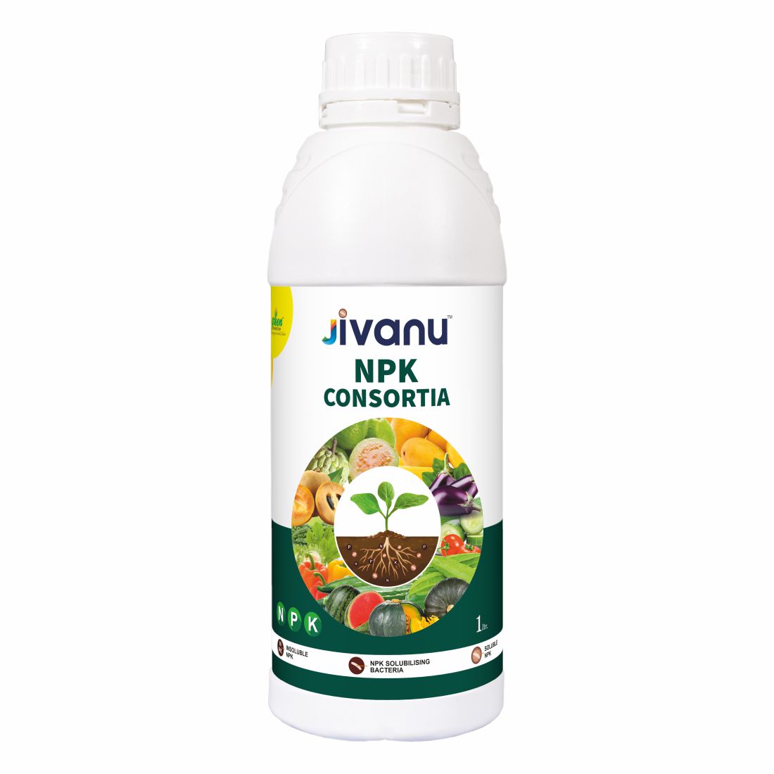 Jivanu NPK Consortia Liquid Pack of 1 (1 Litre).