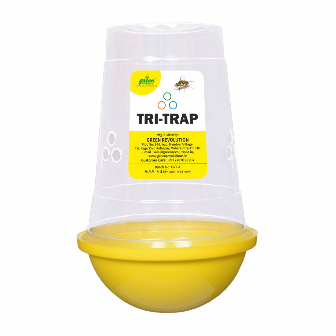 Fruit fly Trap/ TRI Trap For All Fruits & Vegetables crop - Pack of 10